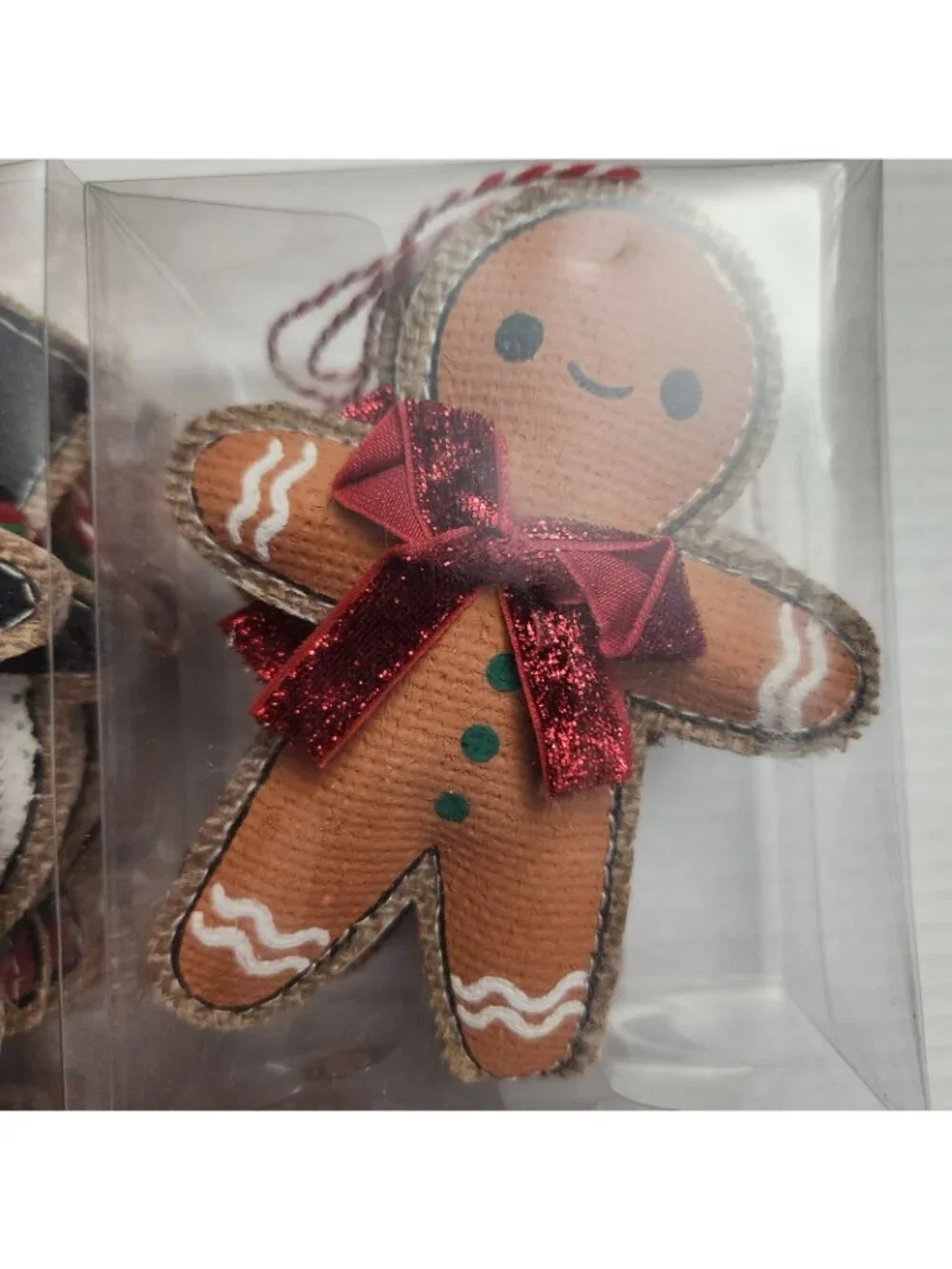 Holiday Time Nutcracker Snowman Canvas Gingerbread Ornaments 20 Pieces